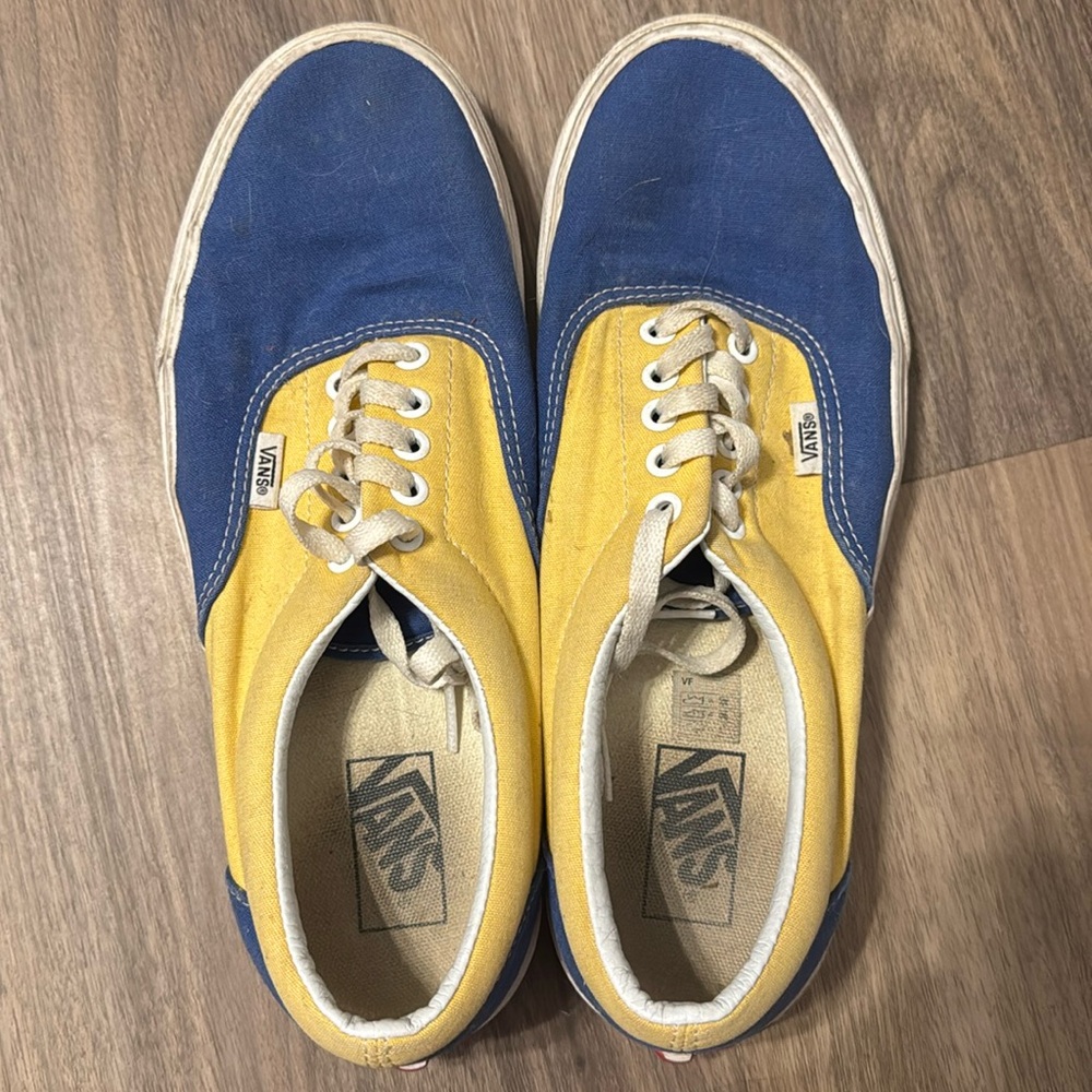 Men’s Yellow and Blue Vans